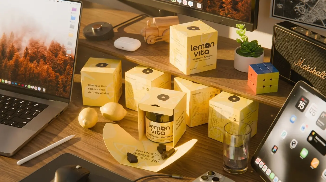 Lemonvita HairBooster gummies: five actives in one serving